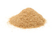 Pile of Wheat Bran Isolated on White Background