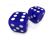2 blue dices