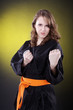 Karate Kämpferin