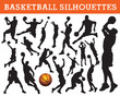 Vektor: Basketball Silhouettes Basketball Silhouettes