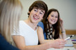 junger attraktiver dynamischer Student