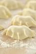 Traditional polish dumplings before being boiled
