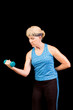 older woman exercising