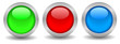 Vector shiny web buttons