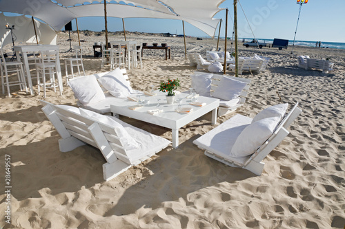 Photo: Wedding reception on the beach Wedding reception on the beach