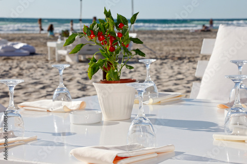 Photo: Wedding reception on the beach Wedding reception on the beach