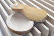 Castanets and Russian folk wooden clapper