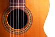 plano frontal de guitarra española plano frontal de guitarra española