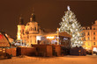 Christmas Mood on snowy Old Town Square, Prague, Czech Republic