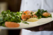 Lobster claw salad with watercress