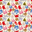 seamless fish pattern