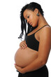 Photo: Young African American pregnant Young African American pregnant
