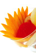 fruits within transparent cup