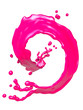 pink color paint circle