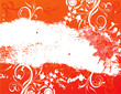 abstract flower Illustration vector spring summer orange abstract flower Illustration vector spring summer orange