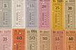 Assortment Of Old Bus Tickets Assortment Of Old Bus Tickets