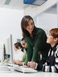 Photo: Teacher and students in college Teacher and students in college