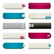 Flat Web Button Elements Flat Web Button Elements