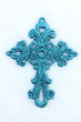 cross in the snow