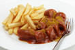 Currywurst mit Pommes frites