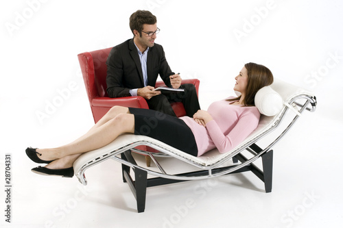 Photo: woman by the psychologist woman by the psychologist