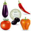 Vector: Vegetable icons set Vegetable icons set