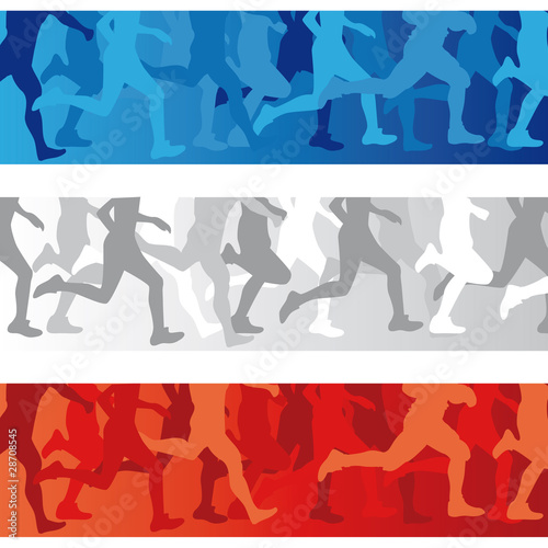 Vector: marathon bleu blanc rouge marathon bleu blanc rouge