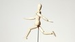 rotating wooden figure of running man rotating wooden figure of running man