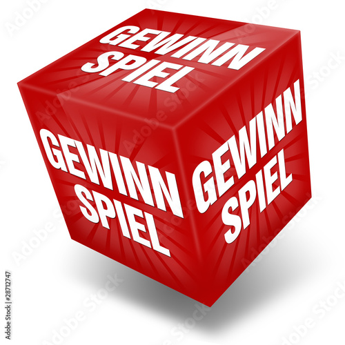 Illustration: 3d würfel button icon gewinnspiel 3d würfel button icon gewinnspiel