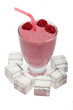 Smoothie mit Himbeere