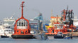 submarine and tug