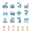 different kind of insurance and risk icons different kind of insurance and risk icons