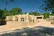 Exterior of a Modern Adobe Santa Fe, New Mexico Home Exterior of a Modern Adobe Santa Fe, New Mexico Home