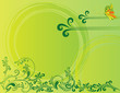 abstract flower Illustration vector spring summer green