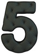 Luxury black leather font 5 figure