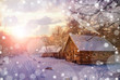house in snow fairy forest house in snow fairy forest