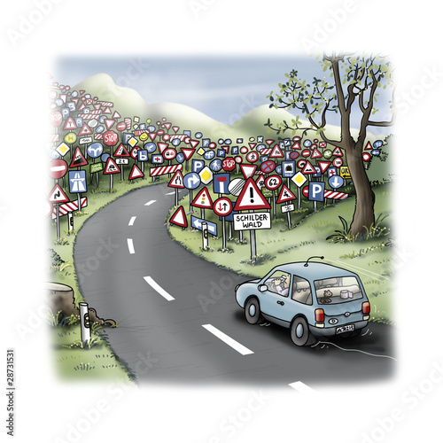 Illustration: Schilderwald Schilderwald