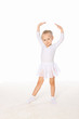 Little girl in the dance pose.