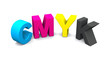 3D - CMYK Buchstaben - freigestellt 07