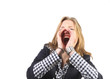 Young woman shouting