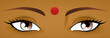 Augen einer Inderin
