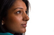 indian woman with copyspace.