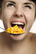 corn on the spoon