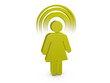 Olive Green Spiritual Girl with visible color Aura Olive Green Spiritual Girl with visible color Aura