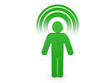 Green Spiritual Man with visible color Aura Green Spiritual Man with visible color Aura