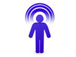 Royal Blue Spiritual Man with visible color Aura Royal Blue Spiritual Man with visible color Aura