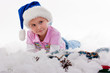 Beautiful girl in Santa's hat Beautiful girl in Santa's hat