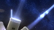 Searchlights Under Stars