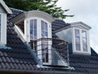 Modern classical design vertical roof windows with a balcony