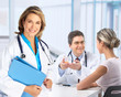 doctor and young couple